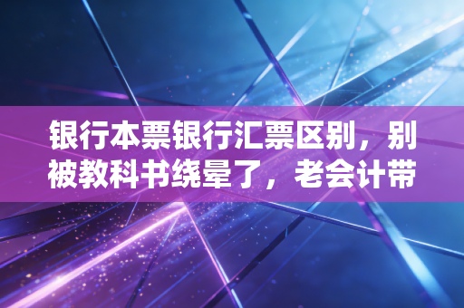 银行本票银行汇票区别，别被教科书绕晕了，老会计带你实战搞懂这两张票