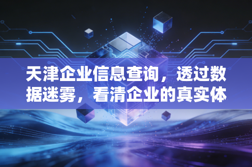 天津企业信息查询,透过数据迷雾,看清企业的真实体检报告