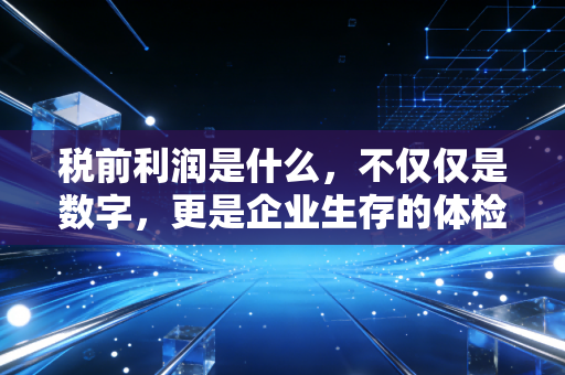 税前利润是什么，不仅仅是数字，更是企业生存的体检报告