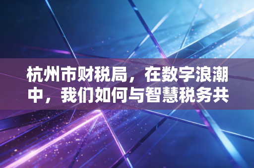 杭州市财税局，在数字浪潮中，我们如何与智慧税务共舞？