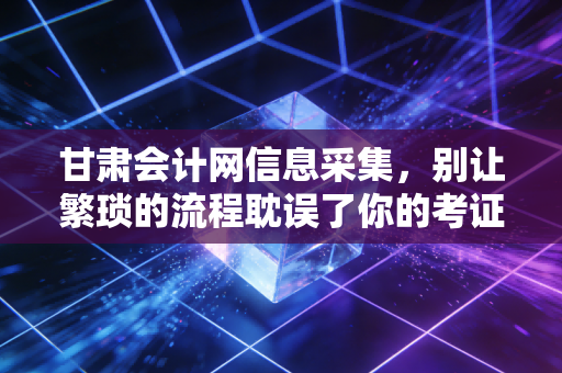 甘肃会计网信息采集,别让繁琐的流程耽误了你的考证大计,资深注会带你深度解读