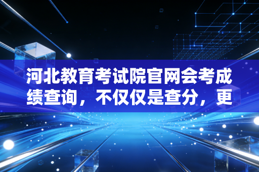 河北教育考试院官网会考成绩查询，不仅仅是查分，更是对未来职业规划的第一次审计