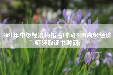 详细阅读:2021年中级经济师报考时间(2021高级经济师领取证书时间) 2021年中级经济师报考时间(2021高级经济师领取证书时间)