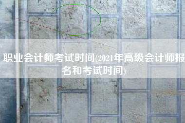 详细阅读:职业会计师考试时间(2021年高级会计师报名和考试时间) 职业会计师考试时间(2021年高级会计师报名和考试时间)