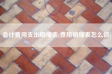 详细阅读:会计费用支出明细表(费用明细表怎么做) 会计费用支出明细表(费用明细表怎么做)