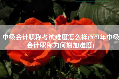 中级会计职称考试难度怎么样(2021年中级会计职称为何增加难度)