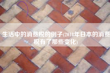 生活中的消费税的例子(2018年日本的消费税有了那些变化)