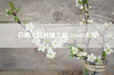 详细阅读:日期大写转换工具(344680大写) 日期大写转换工具(344680大写)