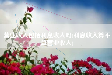 营业收入包括利息收入吗(利息收入算不算营业收入)