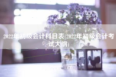 2022年初级会计科目表(2022年初级会计考试大纲)