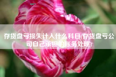 存货盘亏损失计入什么科目(存货盘亏公司自己承担的账务处理)