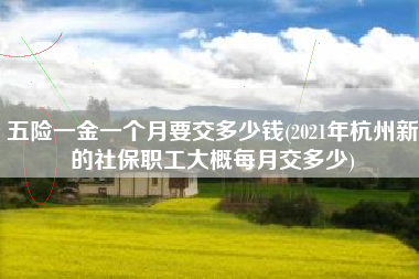 详细阅读:五险一金一个月要交多少钱(2021年杭州新的社保职工大概每月交多少) 五险一金一个月要交多少钱(2021年杭州新的社保职工大概每月交多少)