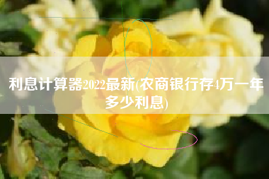 利息计算器2022最新(农商银行存4万一年多少利息)