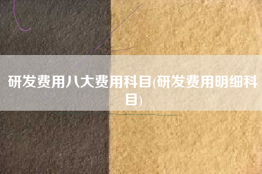 研发费用八大费用科目(研发费用明细科目)