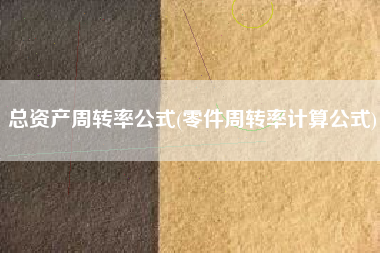 总资产周转率公式(零件周转率计算公式)