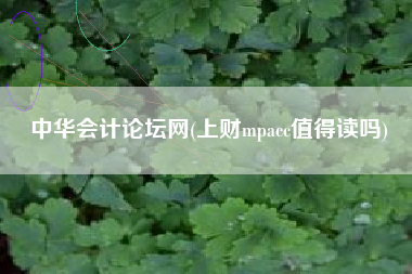 详细阅读:中华会计论坛网(上财mpacc值得读吗) 中华会计论坛网(上财mpacc值得读吗)