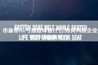 市盈率ttm亏损意味着什么(如何判断企业的持续盈利能力)