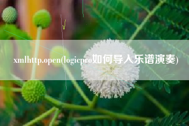 详细阅读:xmlhttp.open(logicpro如何导入乐谱演奏) xmlhttp.open(logicpro如何导入乐谱演奏)