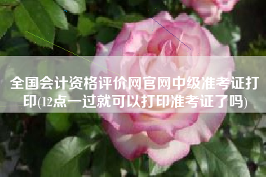 详细阅读:全国会计资格评价网官网中级准考证打印(12点一过就可以打印准考证了吗) 全国会计资格评价网官网中级准考证打印(12点一过就可以打印准考证了吗)