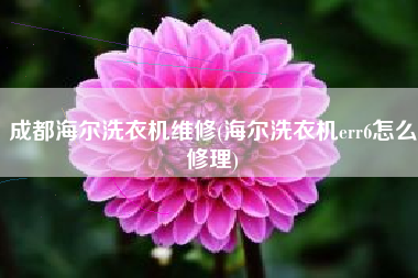 详细阅读:成都海尔洗衣机维修(海尔洗衣机err6怎么修理) 成都海尔洗衣机维修(海尔洗衣机err6怎么修理)
