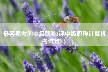 详细阅读:最容易考的中级职称(评中级职称计算机考试难吗) 最容易考的中级职称(评中级职称计算机考试难吗)
