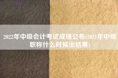 详细阅读:2022年中级会计考试成绩公布(2021年中级职称什么时候出结果) 2022年中级会计考试成绩公布(2021年中级职称什么时候出结果)