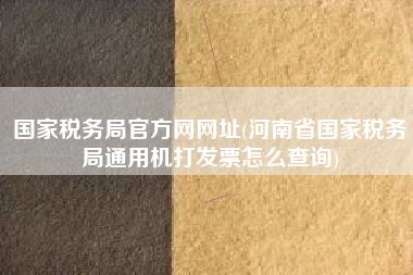 国家税务局官方网网址(河南省国家税务局通用机打发票怎么查询)