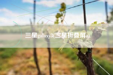 详细阅读:三星galaxy3(三星折叠屏z) 三星galaxy3(三星折叠屏z)