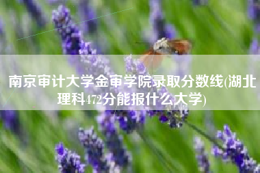 详细阅读:南京审计大学金审学院录取分数线(湖北理科472分能报什么大学) 南京审计大学金审学院录取分数线(湖北理科472分能报什么大学)