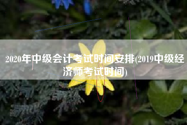 详细阅读:2020年中级会计考试时间安排(2019中级经济师考试时间) 2020年中级会计考试时间安排(2019中级经济师考试时间)