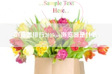 详细阅读:浏览器排行2015(uc浏览器是什么) 浏览器排行2015(uc浏览器是什么)