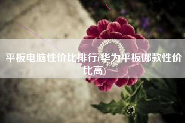 平板电脑性价比排行(华为平板哪款性价比高)