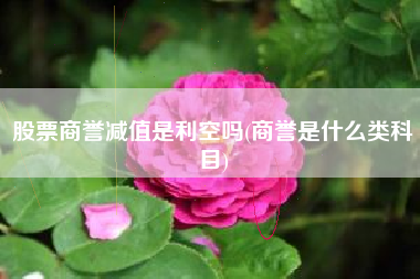 股票商誉减值是利空吗(商誉是什么类科目)