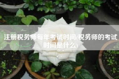 详细阅读:注册税务师每年考试时间(税务师的考试时间是什么) 注册税务师每年考试时间(税务师的考试时间是什么)