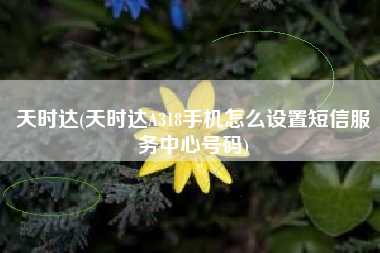 详细阅读:天时达(天时达A318手机怎么设置短信服务中心号码) 天时达(天时达A318手机怎么设置短信服务中心号码)