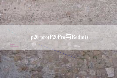 详细阅读:p20 pro(P20Pro与Redmi) p20 pro(P20Pro与Redmi)
