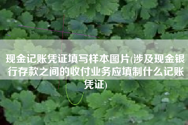 详细阅读:现金记账凭证填写样本图片(涉及现金银行存款之间的收付业务应填制什么记账凭证) 现金记账凭证填写样本图片(涉及现金银行存款之间的收付业务应填制什么记账凭证)