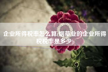 详细阅读:企业所得税率怎么算(烟草业的企业所得税税率是多少) 企业所得税率怎么算(烟草业的企业所得税税率是多少)