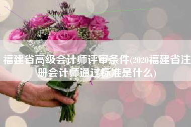 福建省高级会计师评审条件(2020福建省注册会计师通过标准是什么)