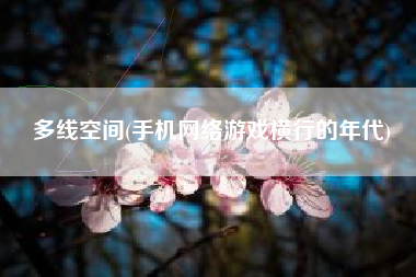 多线空间(手机网络游戏横行的年代)