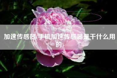 加速传感器(手机加速传感器是干什么用的)