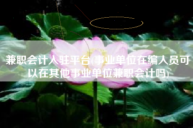 兼职会计入驻平台(事业单位在编人员可以在其他事业单位兼职会计吗)