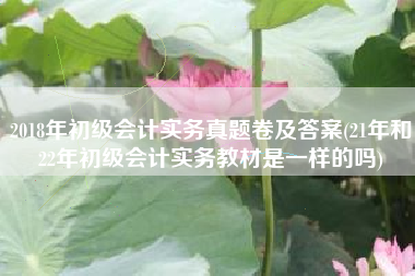 详细阅读:2018年初级会计实务真题卷及答案(21年和22年初级会计实务教材是一样的吗) 2018年初级会计实务真题卷及答案(21年和22年初级会计实务教材是一样的吗)