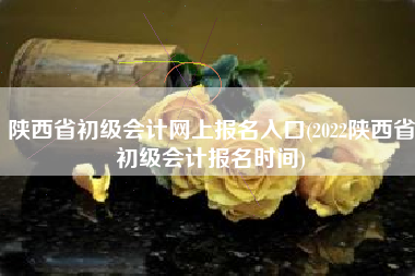 详细阅读:陕西省初级会计网上报名入口(2022陕西省初级会计报名时间) 陕西省初级会计网上报名入口(2022陕西省初级会计报名时间)