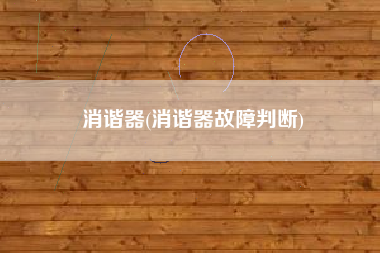 消谐器(消谐器故障判断)