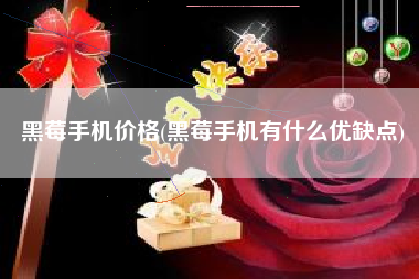 黑莓手机价格(黑莓手机有什么优缺点)