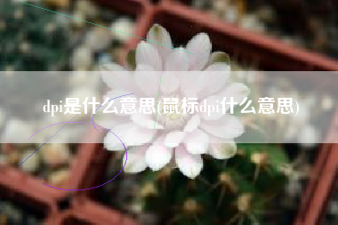dpi是什么意思(鼠标dpi什么意思)