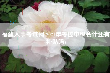 福建人事考试网(2021年考过中级会计还有补贴吗)