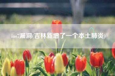 ios7漏洞(吉林新增了一个本土肺炎)