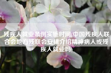 残疾人就业条例实施时间(中国残疾人联合会地方残联会安排介绍精神病人或残疾人就业吗)